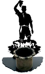 Imex El Zorro El Zorro 11552-Portavela pisauvas, 193 x 121 mm, Hierro Forjado, Negro, 8x12.1x19.3 cm