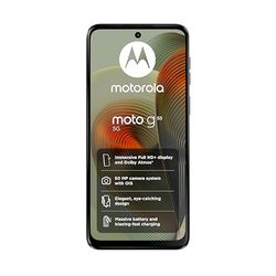 Motorola Moto G55 5G(6.49''Full HD+ 120Hz,Water-repellent IP52,50MP camera with OIS, 68W TurboPower charging,5000mAh battery,Dolby Atmos audio,Android 14,MediaTek Dimensity 7025,dual SIM),Smoky Green