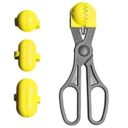 La Croquetera Colore Giallo Multiuso con 4 stampi intercambiabili per impasti-per crocchette Gnocchi, Palline, sushi-100% Spagnolo: Brevetto e Prodotto in Spagna, 1 utensile