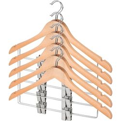 ECOMMERC3 Lot de 10 cintres résistants et élégants pour vêtements, Costumes, Chemises et Pantalons - 10 cintres Robustes et élégants