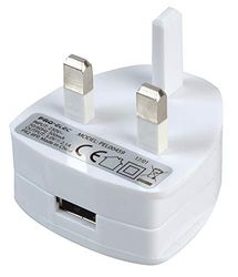 Pro Elec PEL00459 5V, 2.1A USB mains Power Adaptor, White