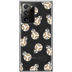 ERT GROUP etui na telefon Samsung GALAXY NOTE 20 ULTRA, case oryginalny i oficjalnie licencjonowany przez Star Wars, wzór BB 8 004, optymalnie dopasowane, plecki z TPU częściowo przeźroczyste