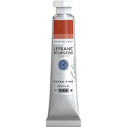 Lefranc Bourgeois Óleo extra fino de 20 ml, tubo de pintura, vermelho de Veneza