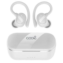 Écouteurs stéréo Bluetooth Earbuds sans Fil Cool Fit Sport Blanc