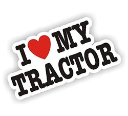 Sea View Stickers I Love My Tractor autobestelsticker