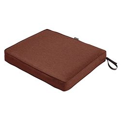 Classic Accessories Montlake FadeSafe 62009HHENNAEC Coussin rectangulaire épais et résistant pour terrasse avec Envers résistant à l'eau, Rouge henné chiné, 53,3 x 48,3 x 7,9 cm (l x P)