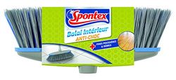SPONTEX - 1 testina interna - Compatibile con tutte le maniche Spontex - Fibre a doppia azione - Bordi antiurto