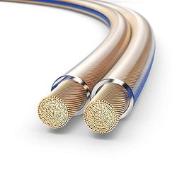conecto CC50627 professionele luidsprekerkabel OFC Ultraflex Ø 2x2,50mm2 (99,9% volledig koper OFC 322x0,10mm strengen) 100m transparant
