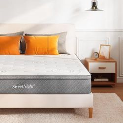 Sweetnight Matelas, Memory Foam, Blanc, 80x190x24cm