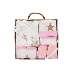 Interbaby Set Regalo Bebé 5 Piezas, modelo Elefantito, rosa