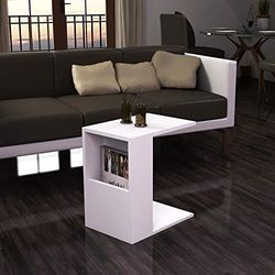 WELL HOME MOBILIARIO & DECORACIÓN Tavolino, 100% truciolare rivestito in melammina, colore bianco