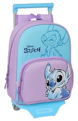 Safta STITCH SWEET - Sac à dos pour enfant avec chariot 705, idéal pour enfants de différents âges, confortable et polyvalent, qualité et résistance, 26 x 11 x 34 cm, couleur bleu/lilas, bleu/lilas,
