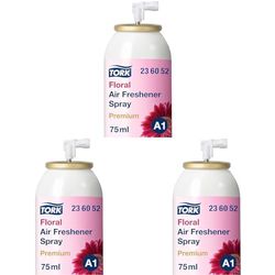 Tork 236052 Aérosol désodorisant Premium A1-75 ml - Floral (Lot de 3)