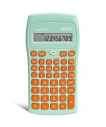 Osama - Calculatrice Scientifique 56 Fonctions, 10 Chiffres Mantisse et 2 Exposant, Idéal pour École, Université et Bureau - Calculatrice College, Lycee et Primaire avec Étui Coulissant, Vert/Orange