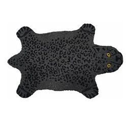 Fisura – Felpudo Exterior “Pantera Negra” de Coco con Base Antideslizante de PVC. Felpudo Formas para Entrada de casa. Medidas: 70 cm x 40 cm X 1,5 cm