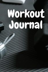 Workout Journal: There dumbbell, equipments, water bottle, 20 pages for notes