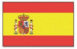 Miltec Spanien flagga 90 x 150 cm vuxen unisex, en storlek