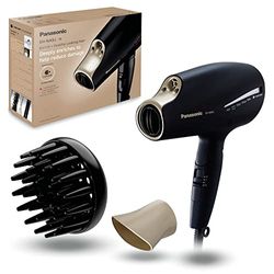 Panasonic NA9J-N825 Secador de Pelo Plegable con Nanoe & Double Mineral Tecnología, Incluye una Boquilla Secado y Peinado Duick y Difusor, Reduce la Daño y las Puntas Abiertas, 1800W de Potencia