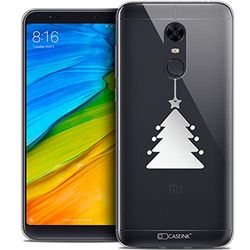 CASEINK fodral för Xiaomi Redmi 5 Plus (6) fodral [kristallgel HD mönster jul 2017 kollektion litet träd design - mjuk - ultratunn - tryckt i Frankrike]