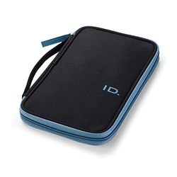 Volkswagen 11g087404, Cartellina Portadocumenti con Protezione RFID, Design ID, Nero/Blu Unisex, One Size