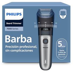 Philips Recortadora de barba series 7000, Hombre, Cuchillas autoafilables, 40 posiciones ajustables, Sensor de Barba, Sistema recogedor de vello, 100% Resistente al agua, Cabezal ancho, BT7670/15