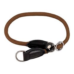 lionto Collar de perros collar retriever collar de adiestramiento, 65 cm, Marrón