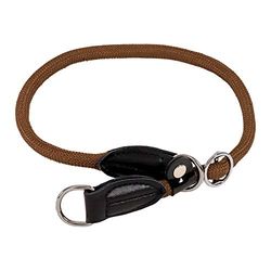 lionto Collare per Cani Collare Retriever Collare da addestramento, Lunghezza 40 cm Marrone