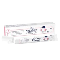 Ashton & Parsons Teething Gel, rapidly forms a barrier, soft brush applicator helps soothe sore gums instantly, lactose-free, sugar-free, anesthetic-free, for 3 Months+ Infants, 10ml