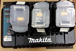 Makita - Kit de fuente de alimentación, cargador doble DC18RD, 3 baterías 18 V-5 Ah, 198458–6
