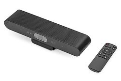 DIGITUS DS-55581 Video Bar Mini, Système de vidéoconférence - Caméra Webcam ePTZ 4K UHD 30 Hz - 2 Microphones internes - Haut-parleurs internes 2 W - Auto-Focus & Zoom, Echo Cancellation