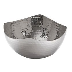 American Metalcraft SBH3 Squound Hammered Large Pasta Bowl, Stainless Steel, 7'' Diameter, 2-1/8'' Height, 40 oz. Capacity