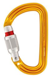 Petzl, Sm’D, Ultralight Asymmetrische Karabijnschat, Geel, U, Unisex-Volwassene