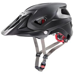 uvex Quatro integral, capacete MTB leve unissexo, ajuste de tamanho individualizado, viseira regulável, preto mate, 52-57 cm