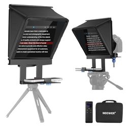 NEEWER X9M Téléprompteur en Alliage d'aluminium pour Appareil Photo Reflex numérique, Compatible avec iOS et Android, Installation Rapide avec télécommande/Application