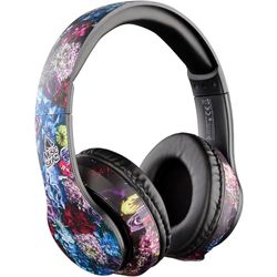 Music Sound | Casque Bluetooth Around | Casque Stéréo Bluetooth Supra-auriculaire avec Bandeau Extensible - Clavier de Contrôle sur Le Casque - Autonomie 20h - Recharge 2h – Fantasy Fleur