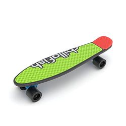 Chillafish Skatie Skateboard personalizzabile per bambini dai 3 anni in su, con passo lungo per una maggiore stabilità, diverse opzioni di colore del ponte e della coda, mix nero