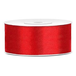 25 Meters Black Double Satin Ribbon 25mm Ribbon Wedding Christening Christmas New Year Gift Favour Gift Spool Roll