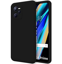 Tumundosmartphone Funda Silicona Líquida Ultra Suave para Realme Narzo 50A Prime Color Negra
