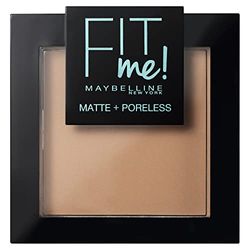 Maybelline Fit me matte and poreless, Cipria compatta, Numero 250, Traslucido, 9 g