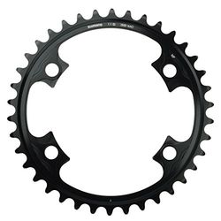 SHIMANO 38D-MC Dura-Ace Pratos para bicicletas, adultos unissexo, preto, 38 dentes
