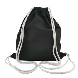 IDEA HOME Worek bawełniany, worek gimnastyczny, 1 sztuka, 36 x 44 cm, 250 g/m2, worek sportowy ze sznurkiem, plecak, worek, worek jutowy, worek gimnastyczny, pusty do pomalowania, do uprawiania sportu