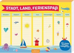 Stadt, Land, Ferienspaß: Mit vielen lustigen Kategorien