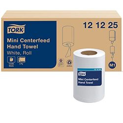 Tork Advanced 121225 Soft Mini Centerfeed Hand Towel, 2-Ply, 8.3" Width x 11.8" Length, White (Case of 12 Rolls, 266 per Roll, 3,192 Towels) For use with Tork 558028A