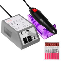 himaly Limetta Elettrica per Unghie Professionale, Macchina per Manicure Pedicure Kit perLimare Unghia, 20000 Giri/Min, Velocità Regolabile Per Rimuovere lo Smalto Per Unghie Morto