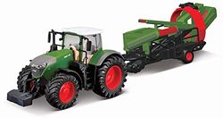 Bburago B18-31666 FENDT 1050 Vario avec cultivateur, Rouge