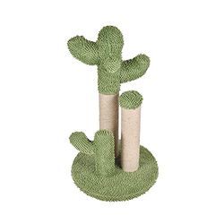 LOVE STORY Tiragraffi Cactus con Giocattolo Poliestere/Iuta 35x35x57cm Verde