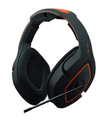 Gioteck TX50 - Cascos Gaming, Cable Audio Jack 3,5 mm, Control de Sonido, Driver 50 mm, Cascos con Microfono para PS4, PS5, Xbox One, Xbox Series X S, Nintendo Switch y PC (Naranja y Negro) (PS4)