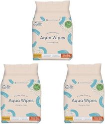 Aqua Wipes Originals Baby Wipes - Vegan Friendly Biodegradable Natural Wipes - 99.6% Purified Water Dermatologically Tested Eco Wipes - Organic Wipes with Aloe Vera Leaf Extract - Bundle of 12 packs