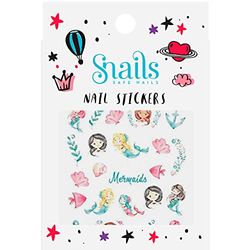 Snails 518077 - Adesivi per unghie per bambini, motivo: sirena