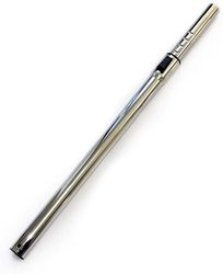 IZSOHHOME Replacement Vacuum Wand Hose,for Central Vacuums with Adjustable Length, Plated Chrome,32mm(1-1/4inch) with 1 Adapter